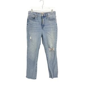 Madewell The Perfect Vintage Jean Womens Size 28 Light Wash Distressed